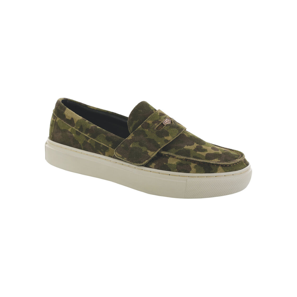 SAS Men's Woodlawn - Leather Slip On - Camo