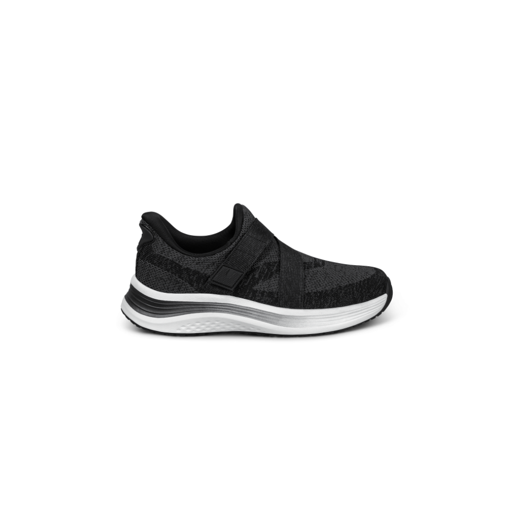 OrthoFeet Women's Naya Hands Free Sneaker - Black