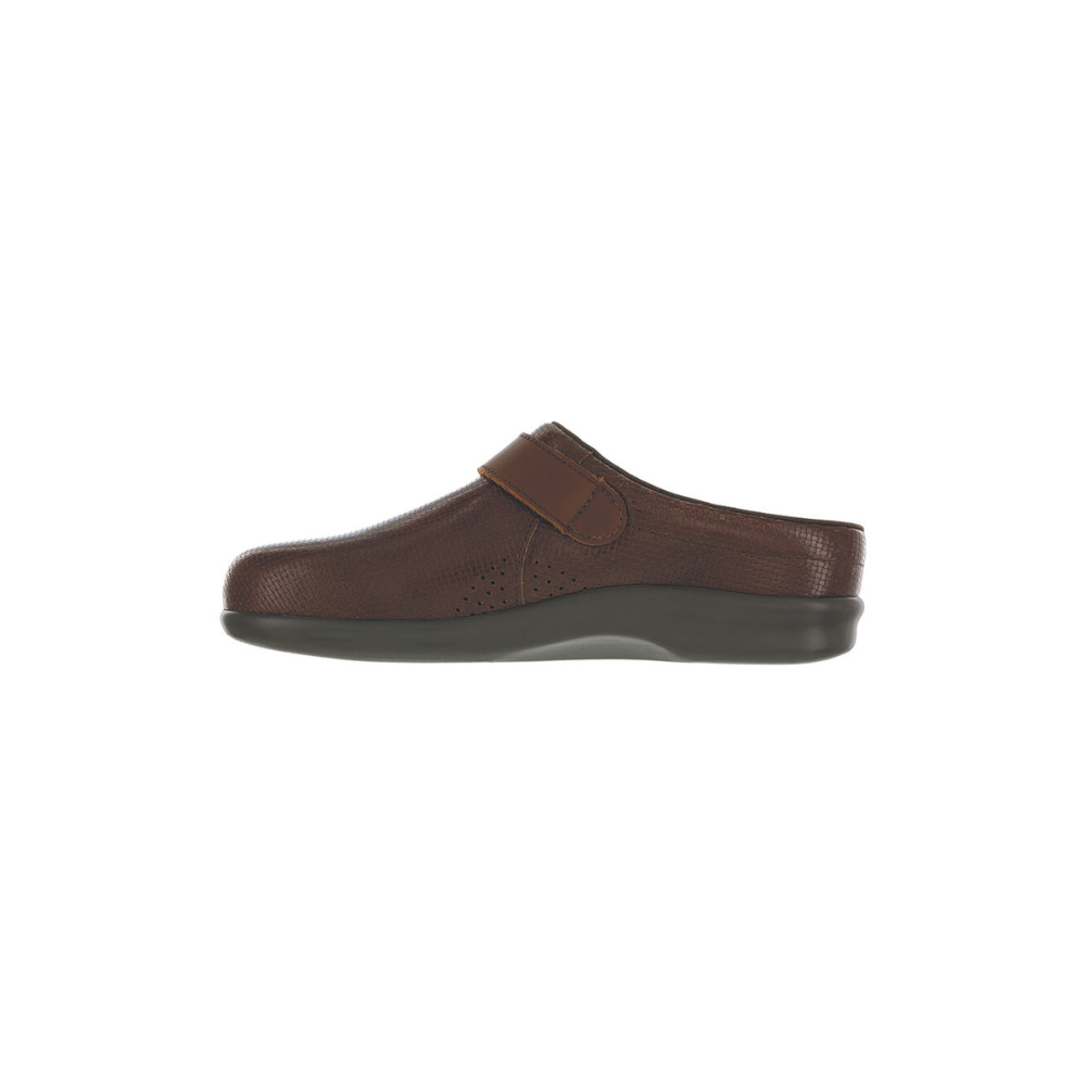 SAS Women's Clog - Comfort Leather Clog - Woven Brown