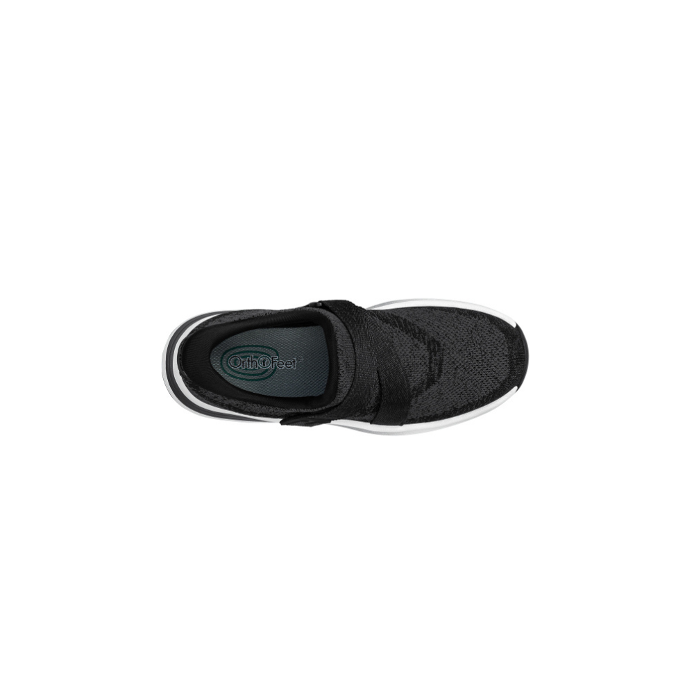 OrthoFeet Women's Naya Hands Free Sneaker - Black