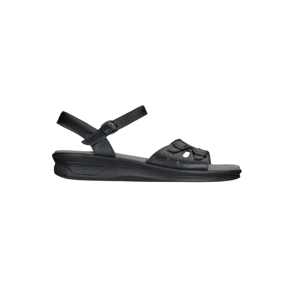 SAS Women's Duo - Quarter Strap Comfort Sandal - Black