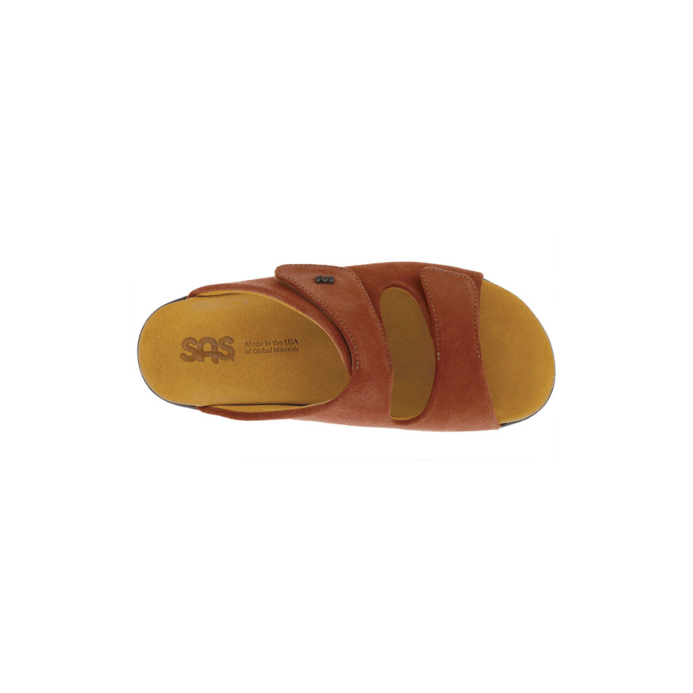 SAS Women's Cozy - Comfort Adjustable Sandal - Rust