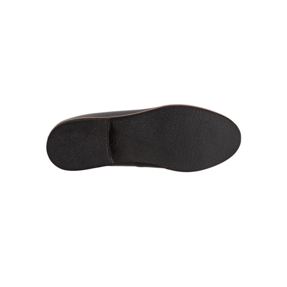 SoftWalk Whitby Women's Leather Oxford Flat - Black