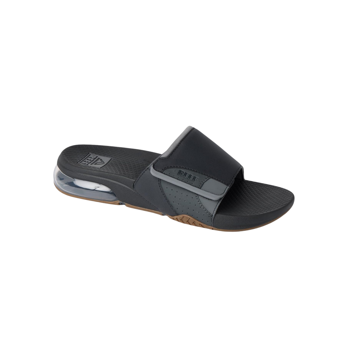 Reef Fanning + Slide Sandals - Men's - Black/Grey