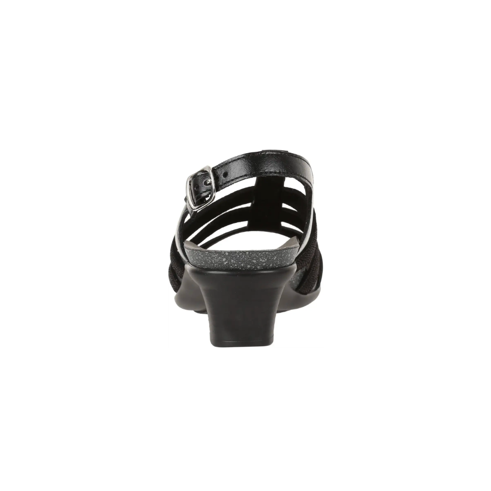 SAS Women's Allegro Heel Strap Leather Sandal - Black