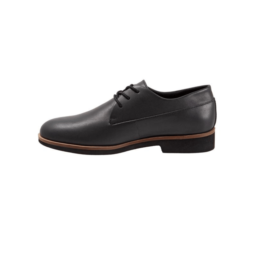 SoftWalk Whitby Women's Leather Oxford Flat - Black