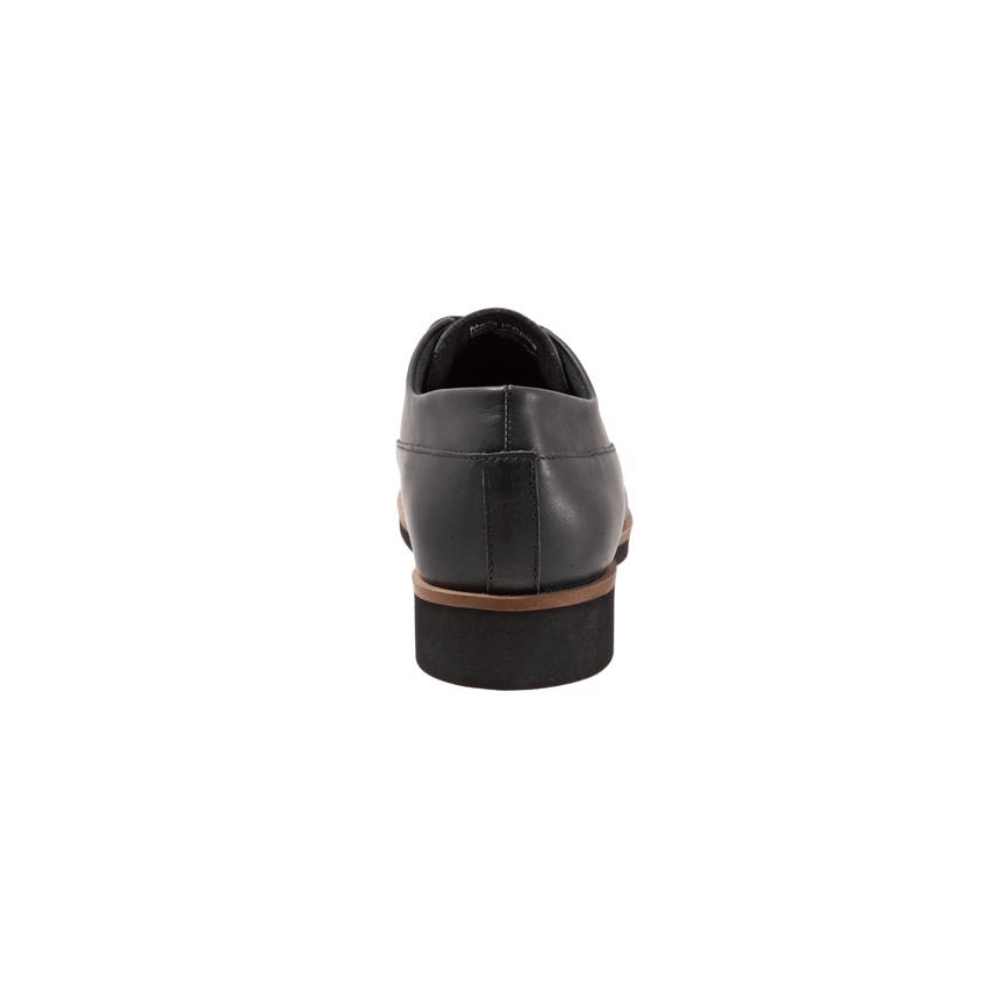 SoftWalk Whitby Women's Leather Oxford Flat - Black