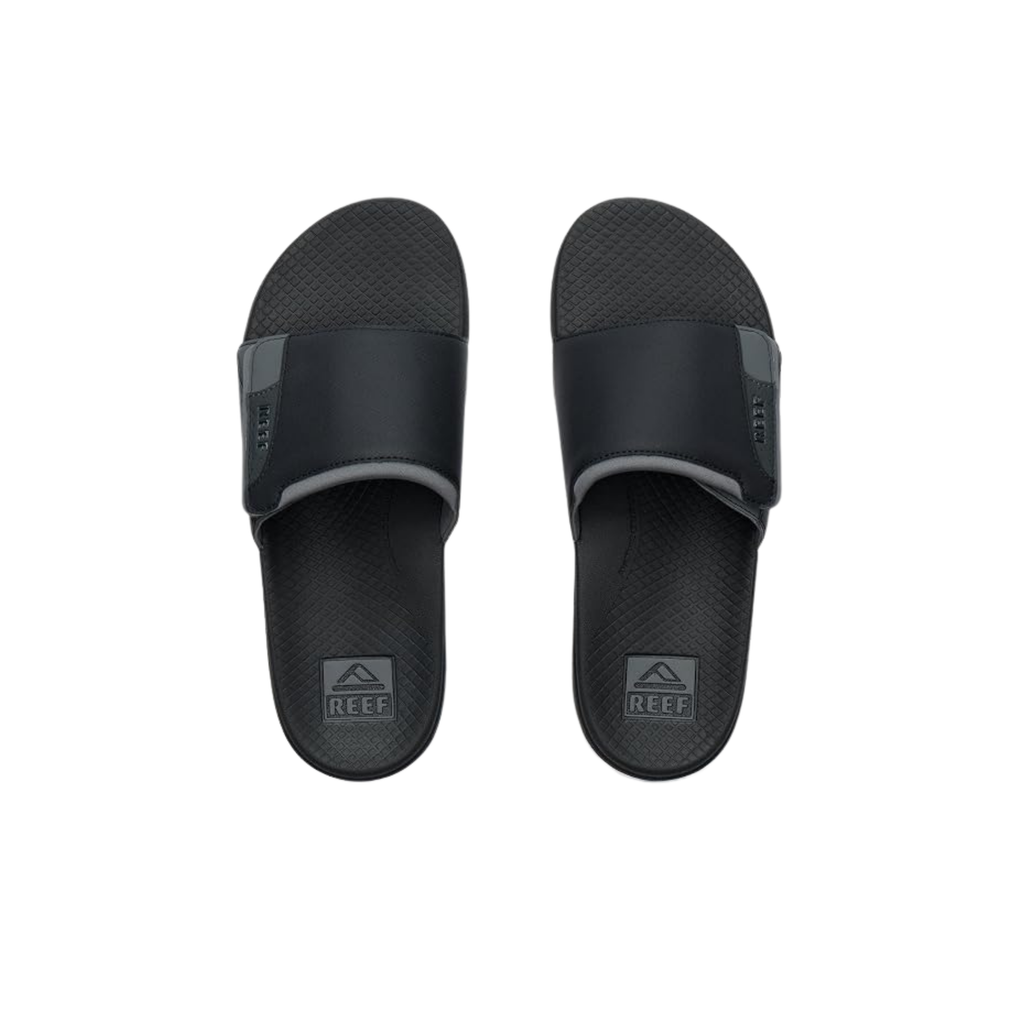 Reef Fanning + Slide Sandals - Men's - Black/Grey