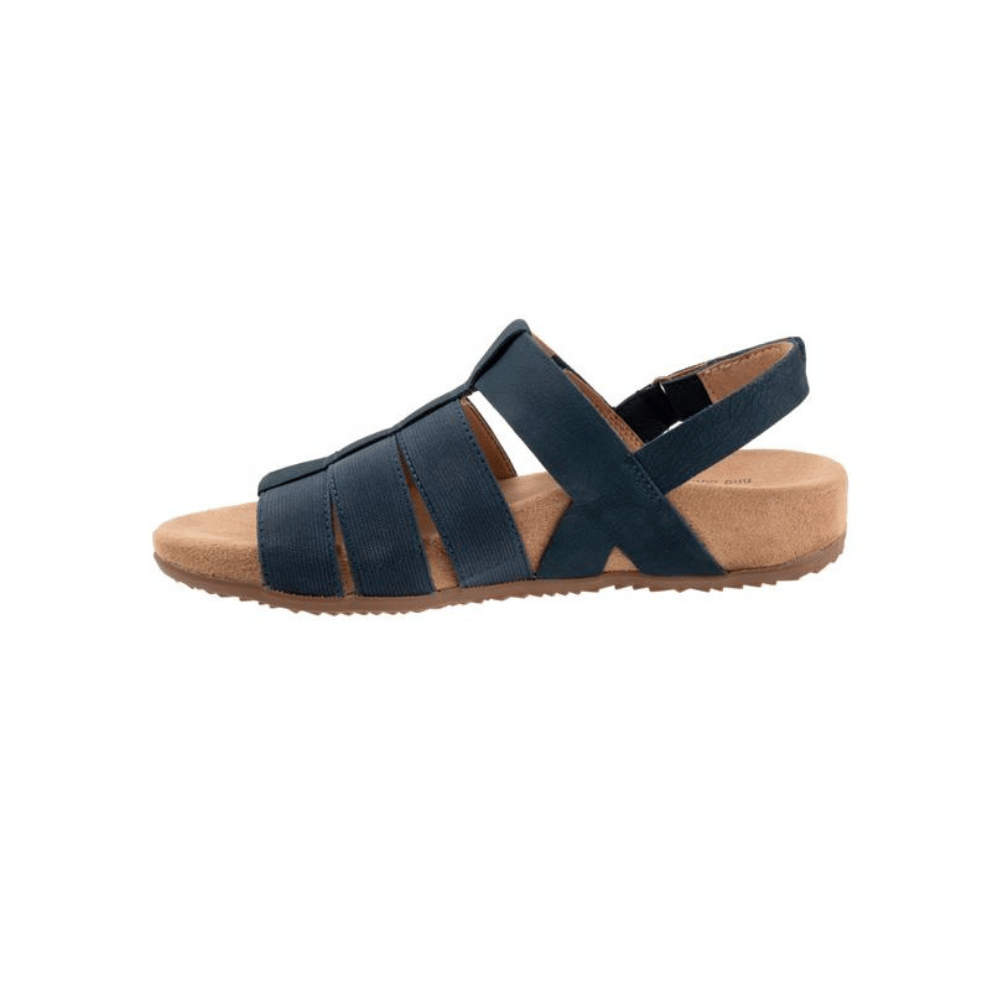 SoftWalk Women's Burnaby Fisherman Sandal - Navy Nubuck