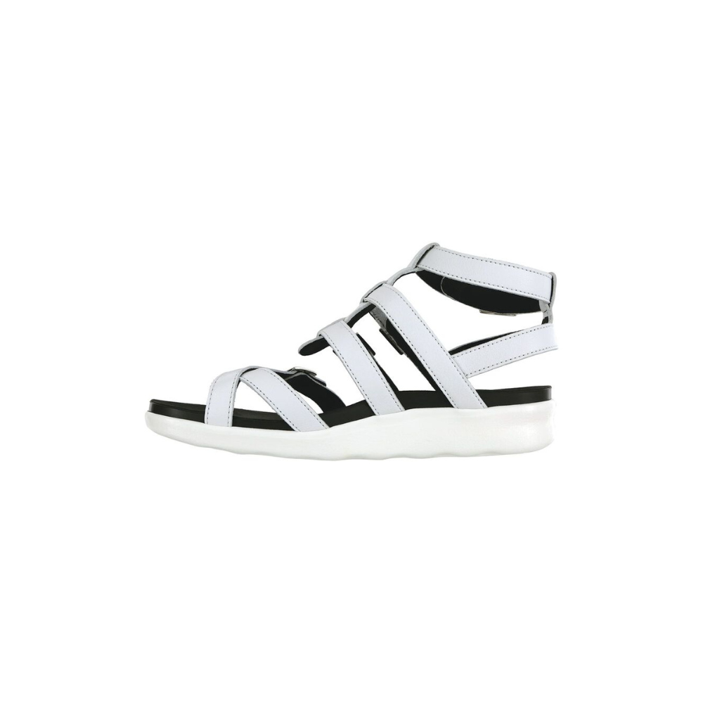 SAS Women's Aria Gladiator Leather Sandal - Chalk