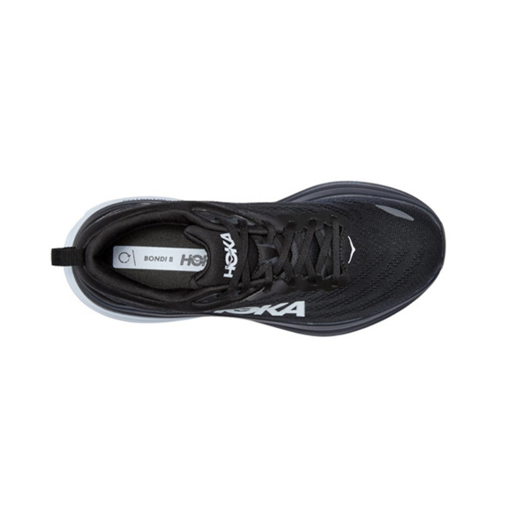 Hoka Women’s Bondi 8 - Black / White Maximal Cushioned Shoes - 1127952-BWHT | W