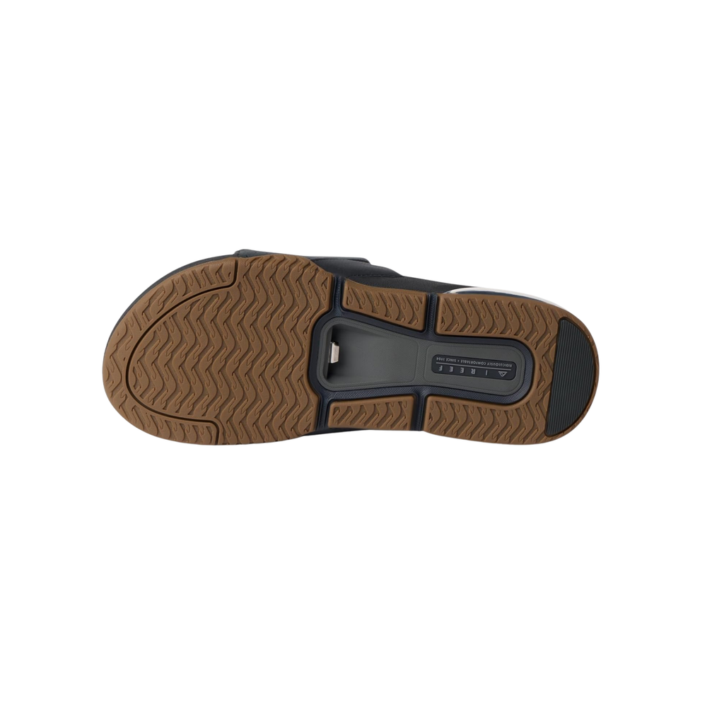 Reef Fanning + Slide Sandals - Men's - Black/Grey