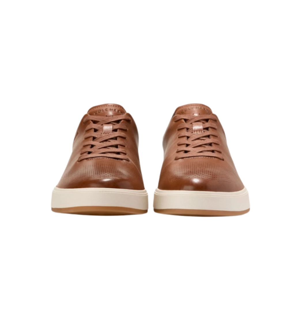 Cole Haan Men's GrandPrø Angleace Sneakers - British Tan/Dark Chocolate/Ivory
