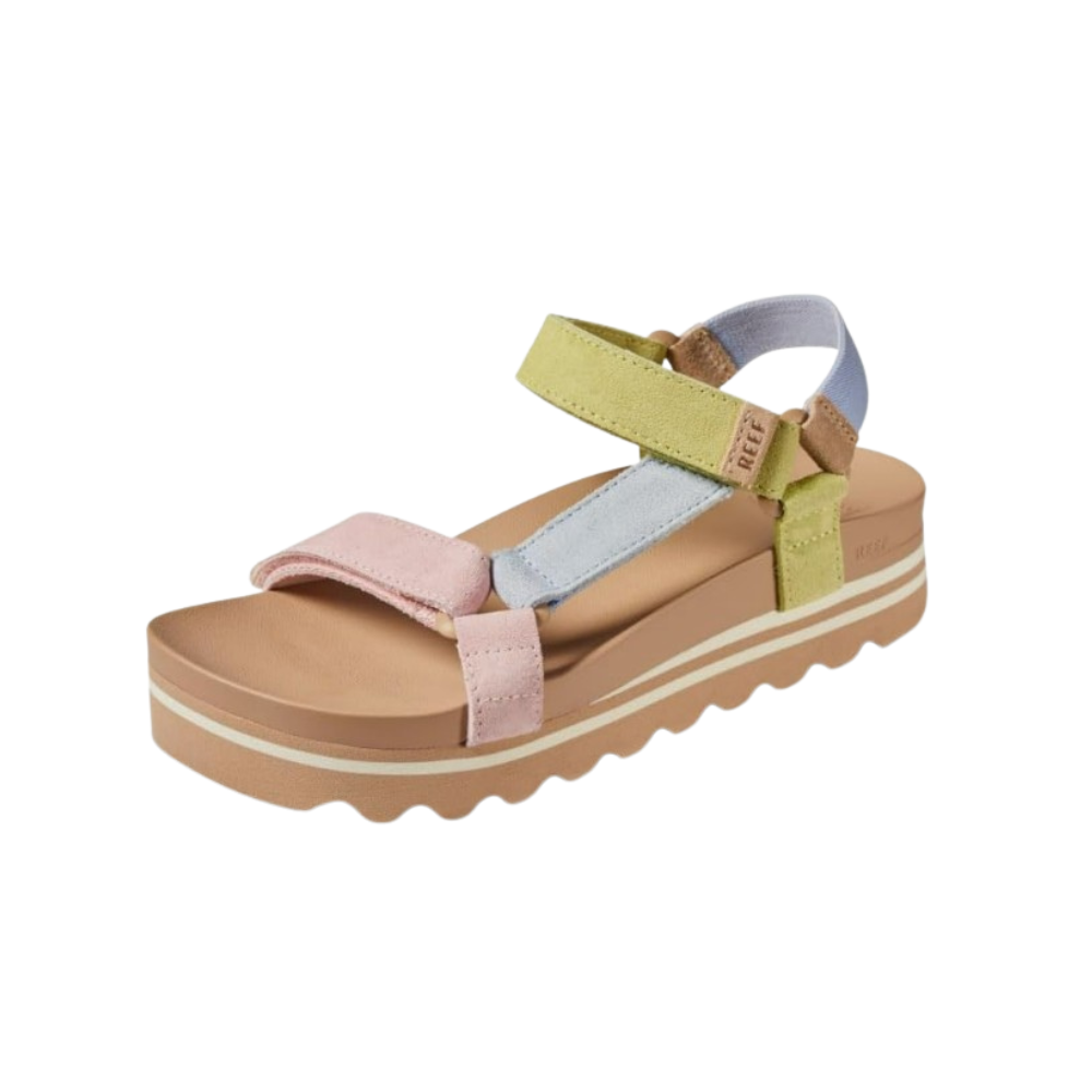 REEF Women’s Cushion Rem Hi Sandal – Stylish Platform Sole in Meringue