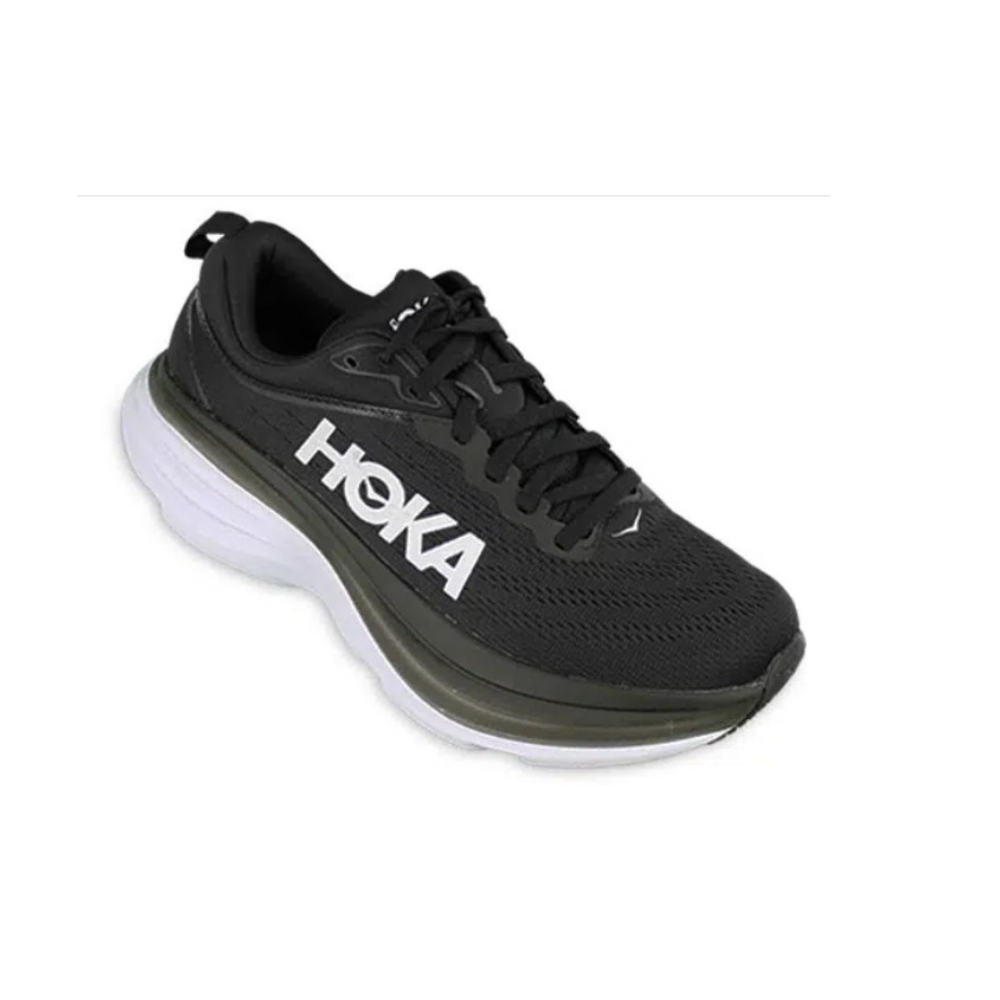 Hoka Women’s Bondi 8 - Black / White Maximal Cushioned Shoes - 1127952-BWHT | W