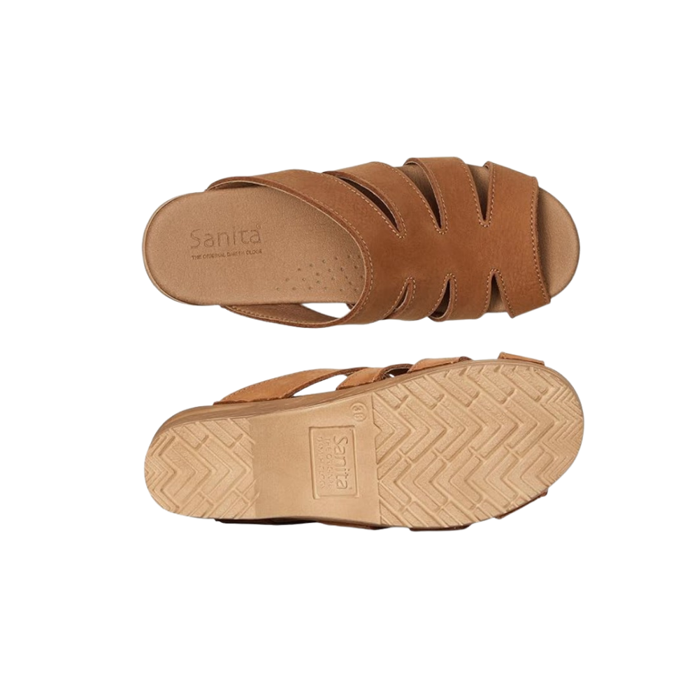 Sanita Monika Women’s Oil Leather Sandals – Chestnut