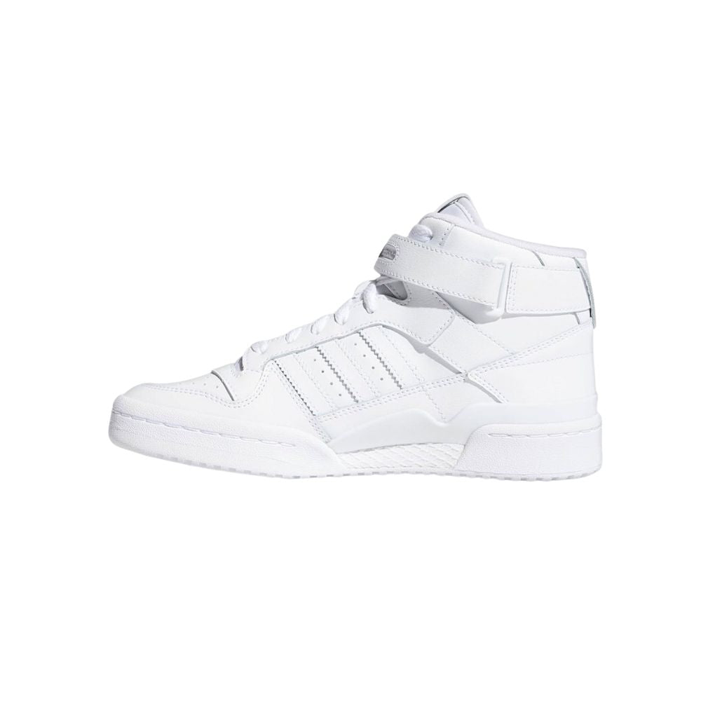 Adidas Originals Women's Forum Mid Sneakers - Cloud White / Shock Pink