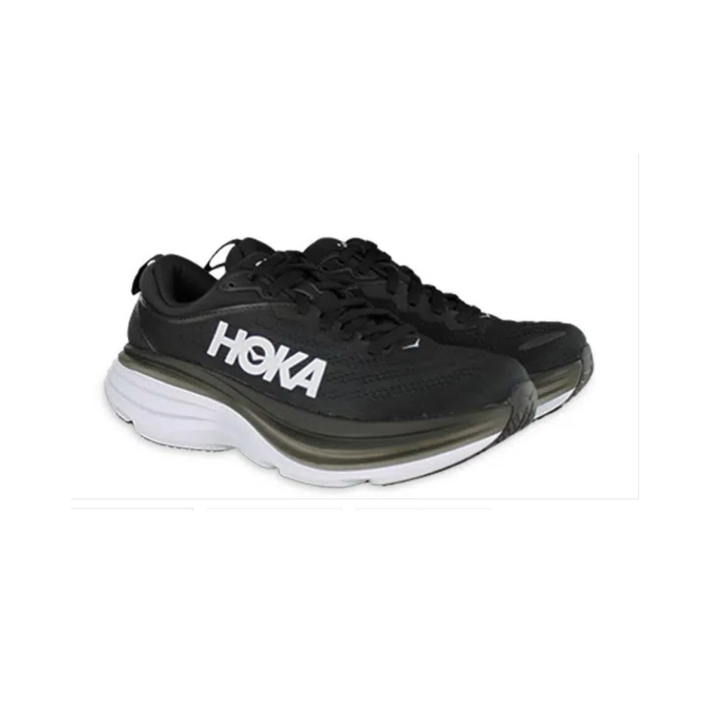 Hoka Women’s Bondi 8 - Black / White Maximal Cushioned Shoes - 1127952-BWHT | W