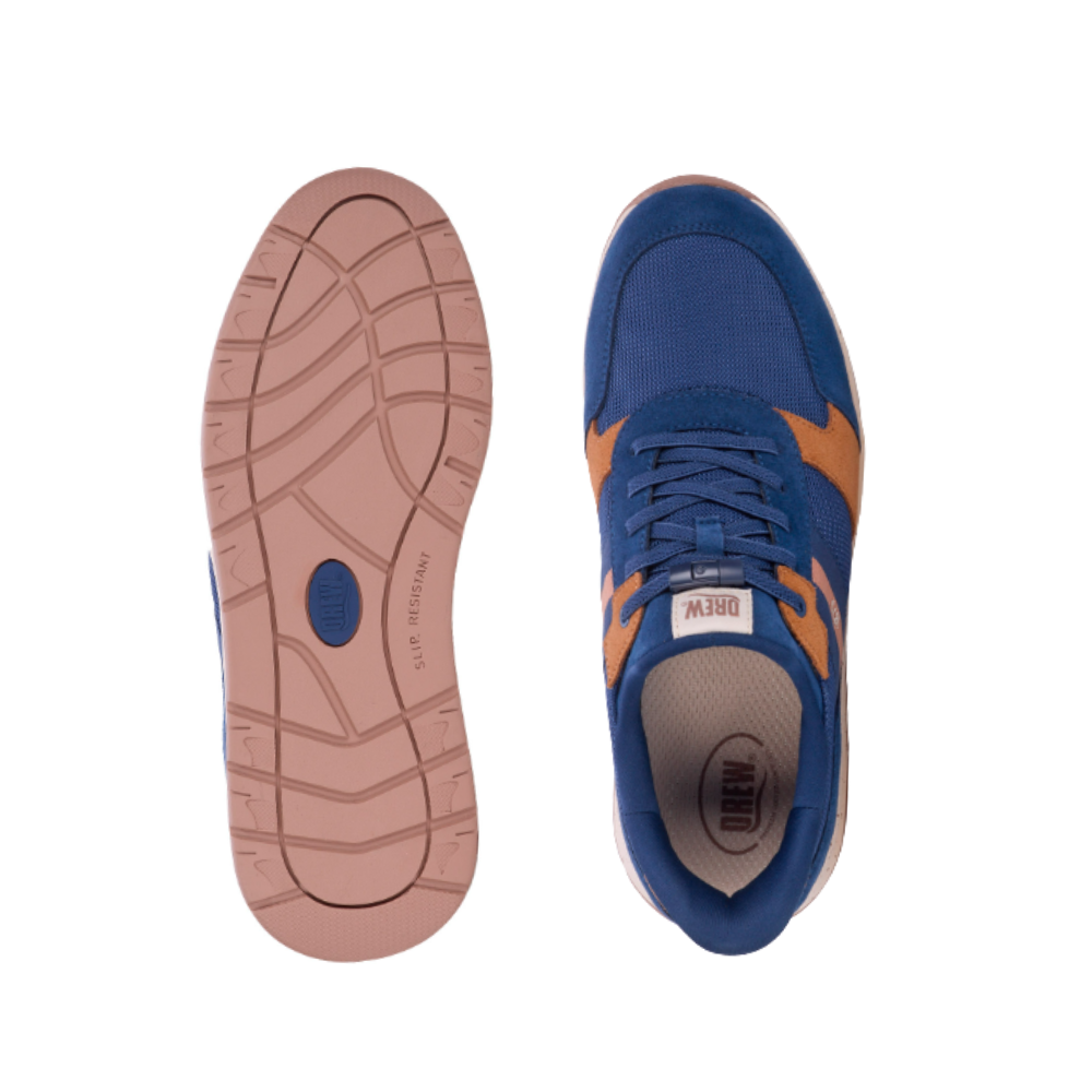 Drew Connor Men's Ergonomic Athletic Shoe - Navy Combo