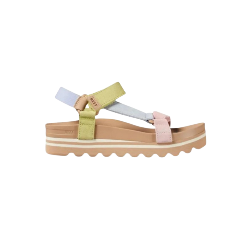 REEF Women’s Cushion Rem Hi Sandal – Stylish Platform Sole in Meringue