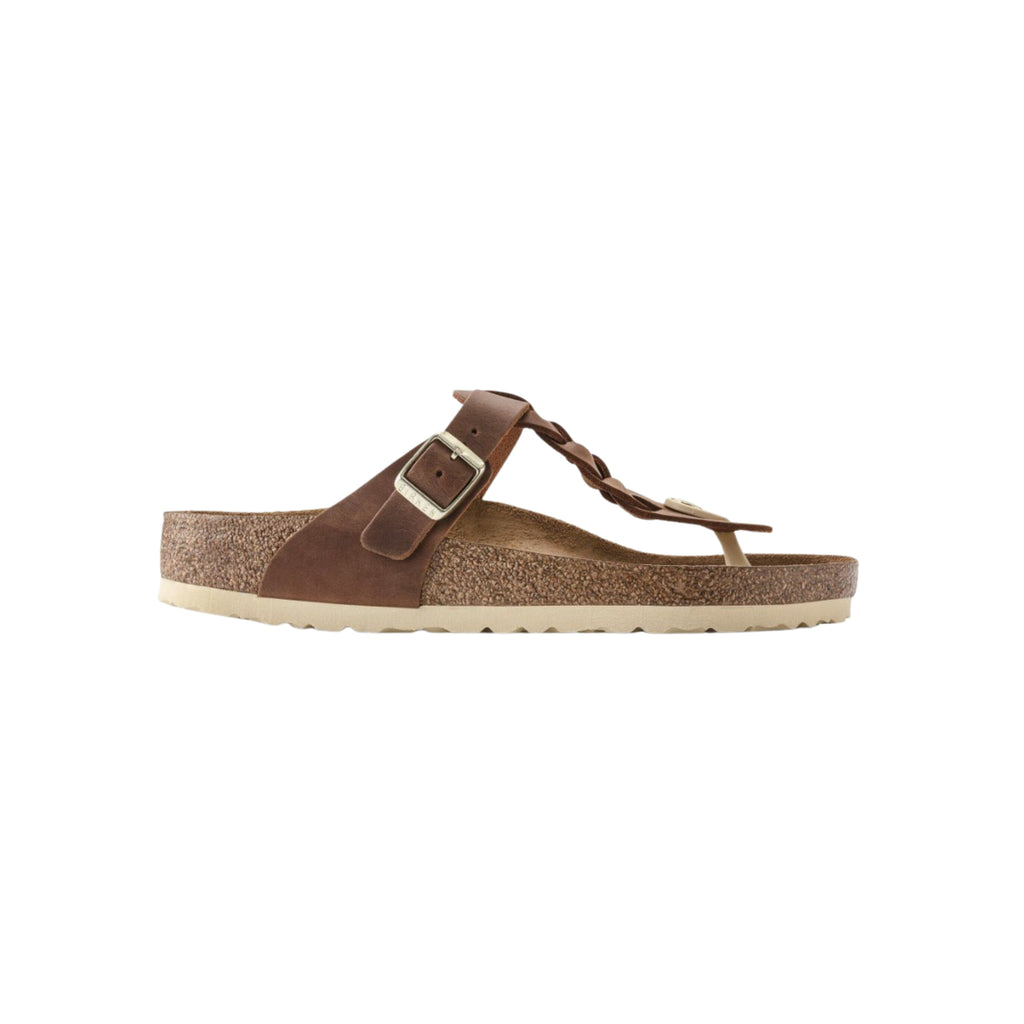 Birkenstock Gizeh Braid Cognac Oil - Leather Unisex Sandal