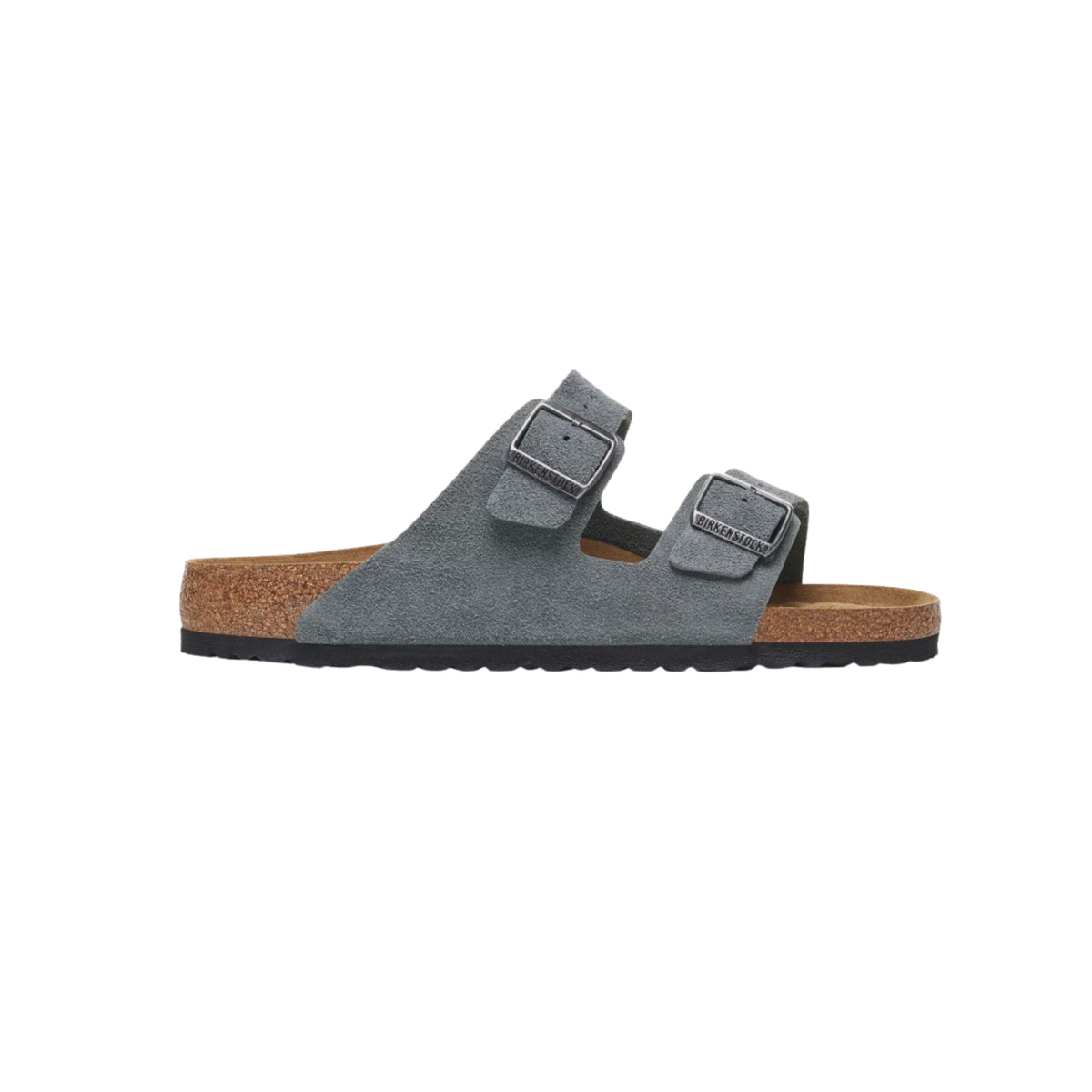 Birkenstock Arizona Soft Footbed Suede Sandal - Basalt Gray 1029790