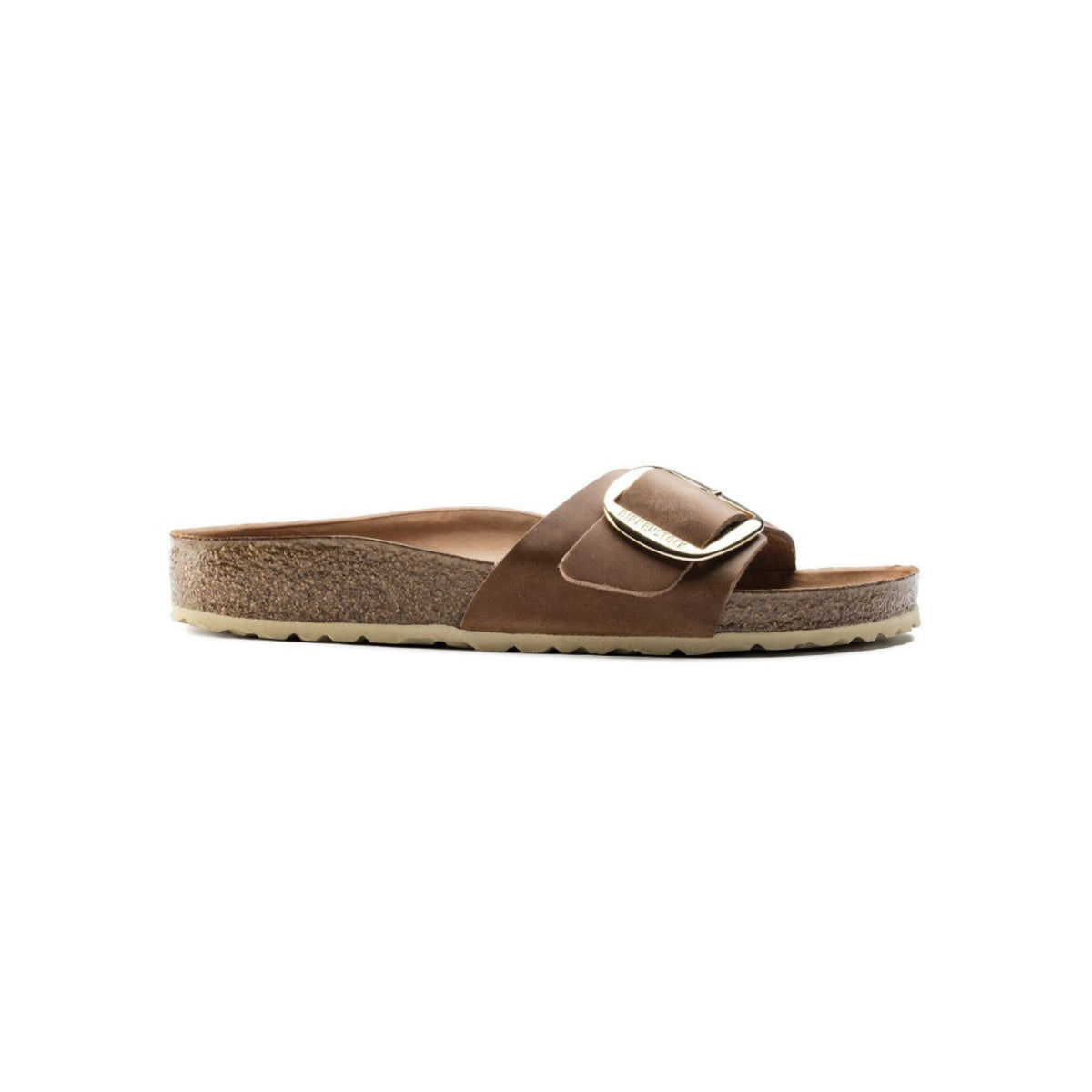 Birkenstock Madrid Big Buckle Sandals – Cognac Oiled Leather (Narrow Fit)