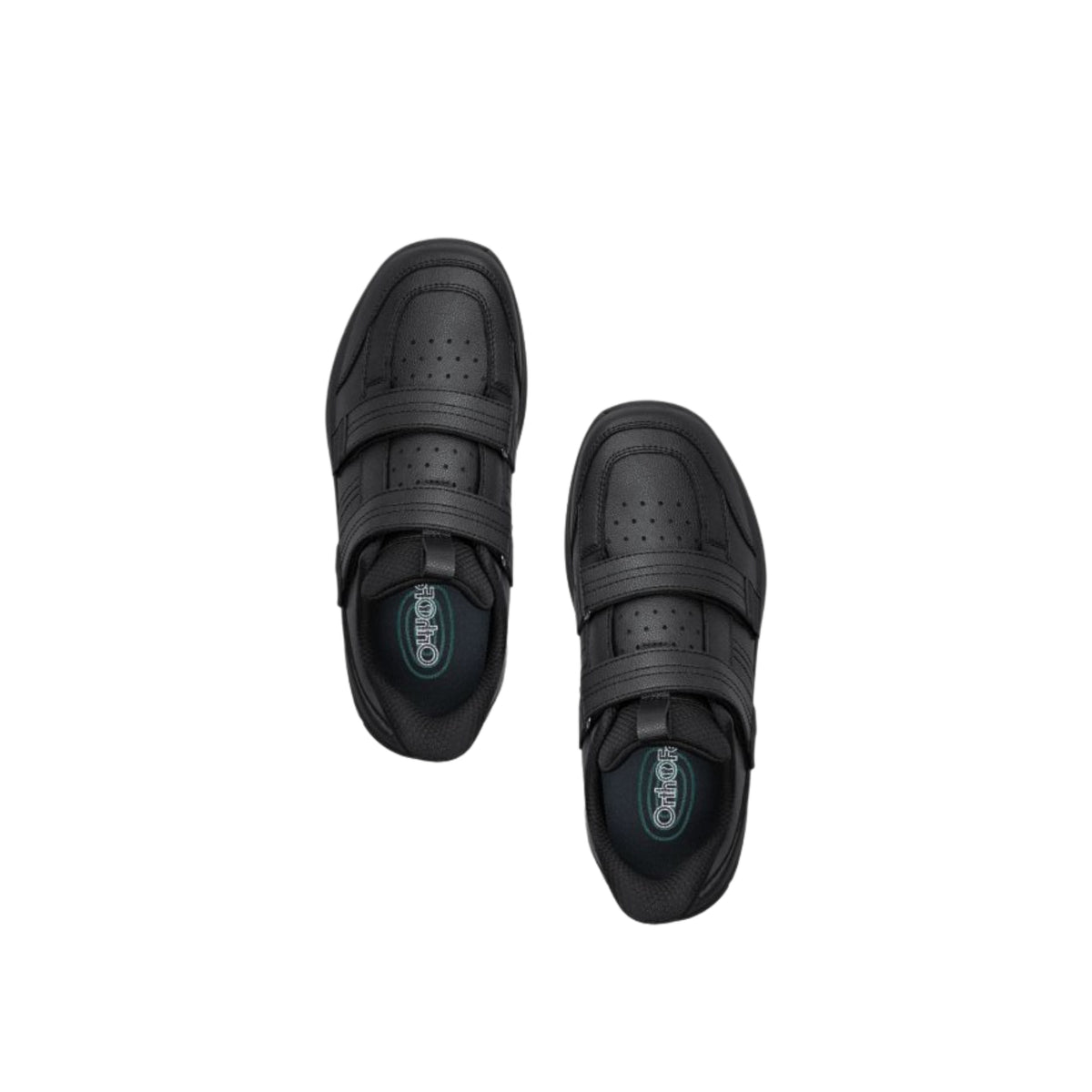 Orthofeet Men's Oak Hands-Free Double Depth Shoes – Black