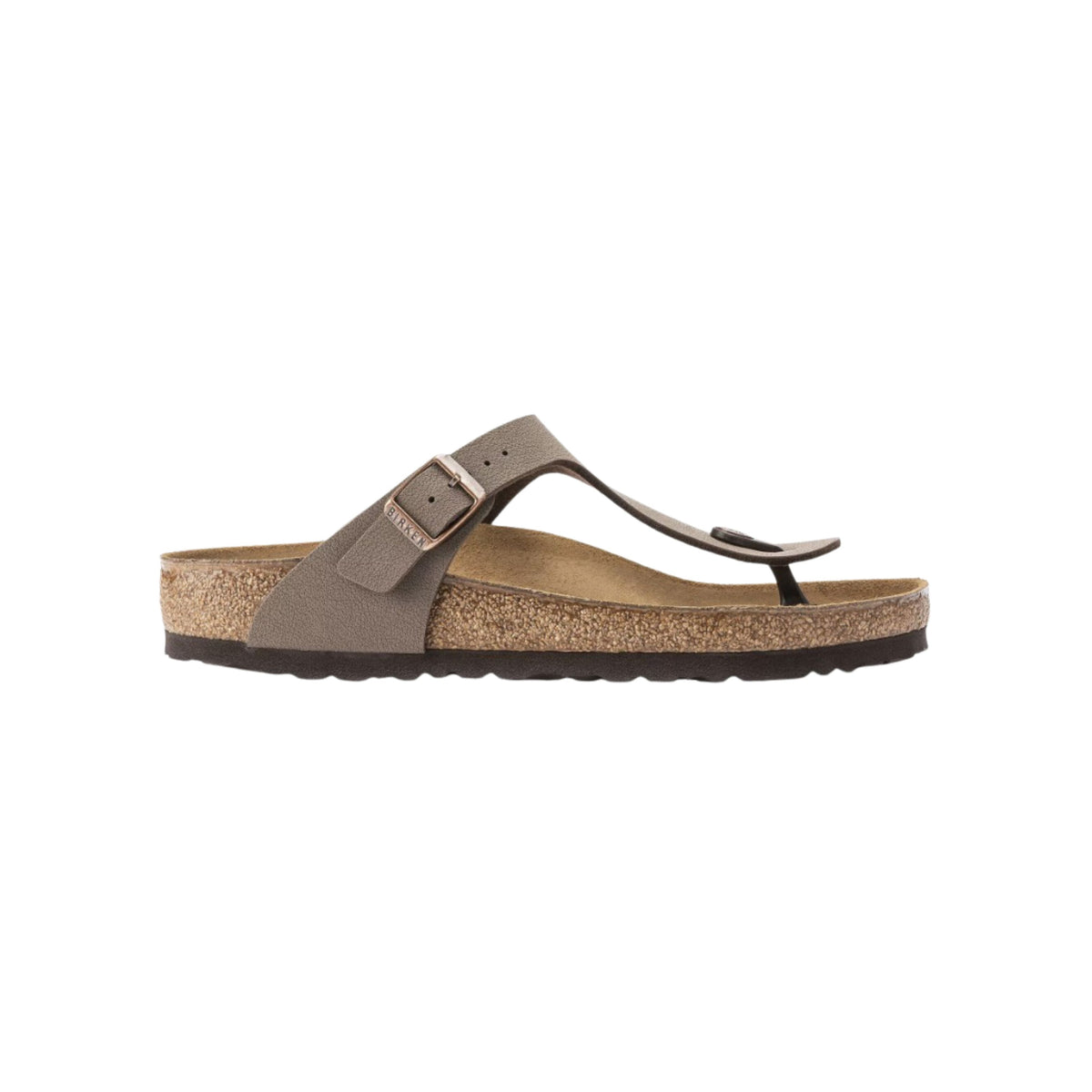 Birkenstock Gizeh – Birkibuc Women's Leather Thong Sandals Mocha 43751