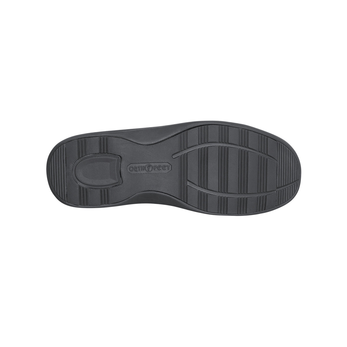 Orthofeet Vito Men's Hands-Free Suede Orthopedic Slipper Shoes - Black