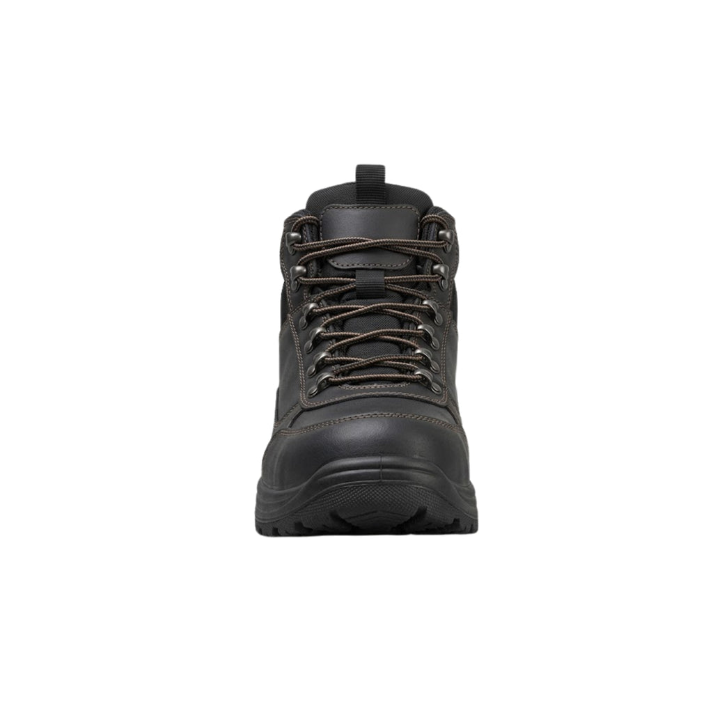 Orthofeet Men's Graphite Hands-Free Waterproof Work Boots - Black