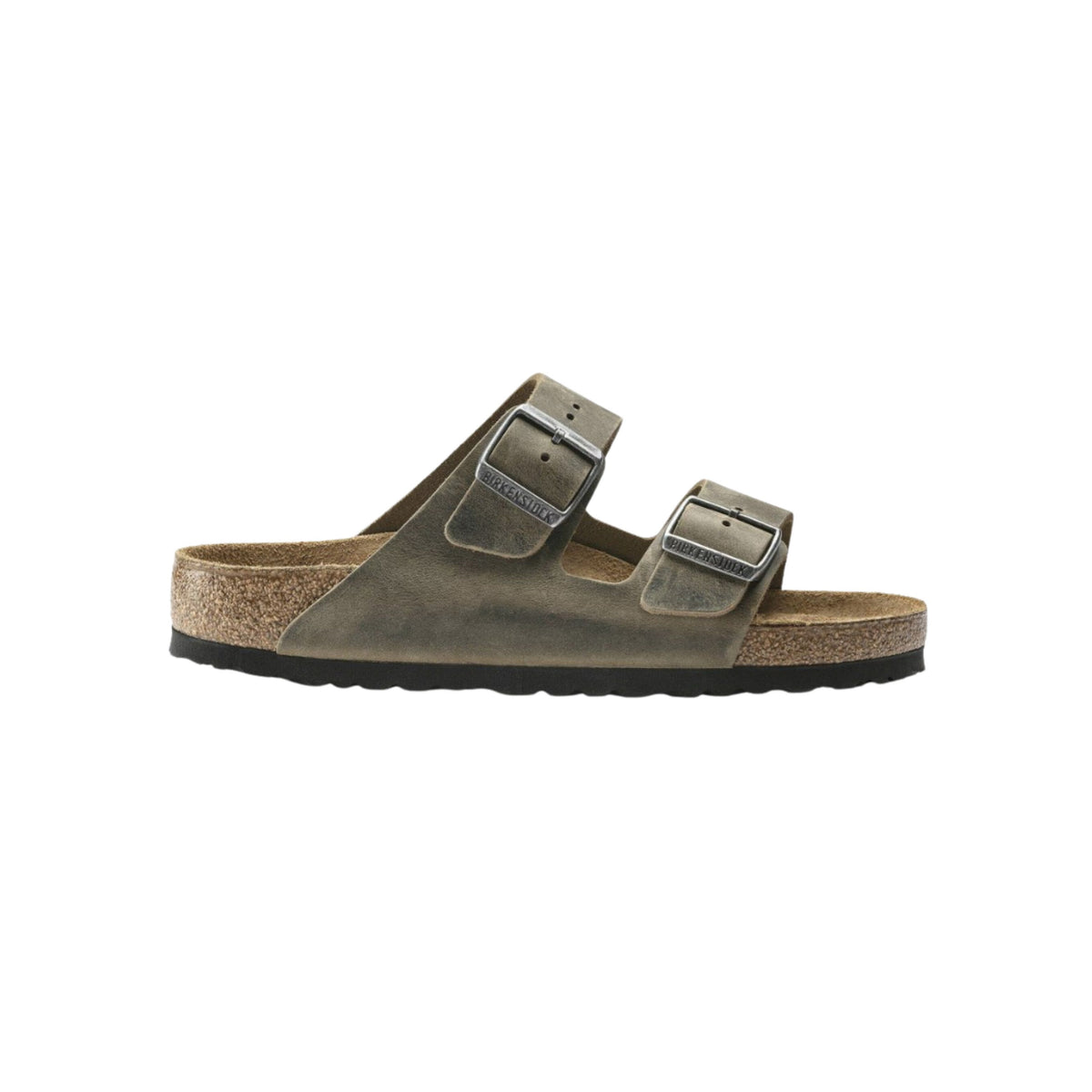 Birkenstock Arizona Soft Footbed Oiled Leather Faded Khaki Sandal