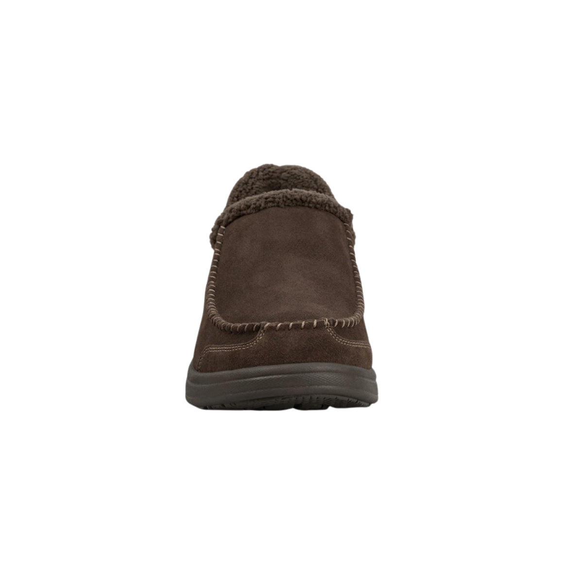 Orthofeet Men's Vito Hands-Free Suede Slipper-Shoe – Chocolate