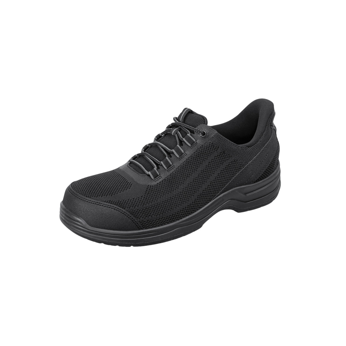 Orthofeet Men's Onyx Hands-Free Safety Toe Work Shoes - Black