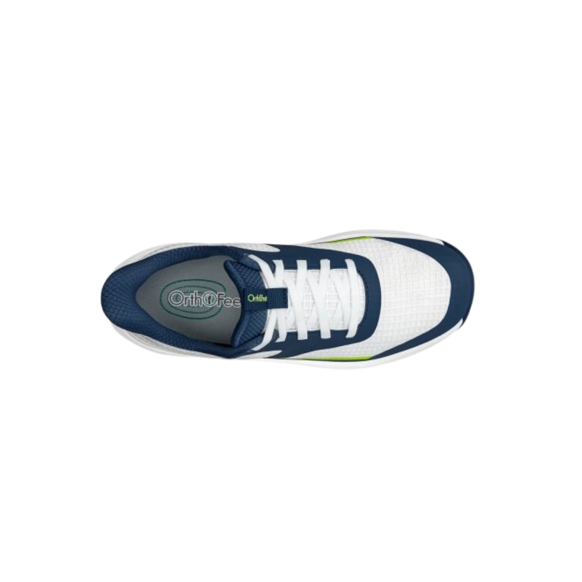 Orthofeet Men’s Fairway Orthopedic Waterproof Golf Shoes – White/Navy/Lime