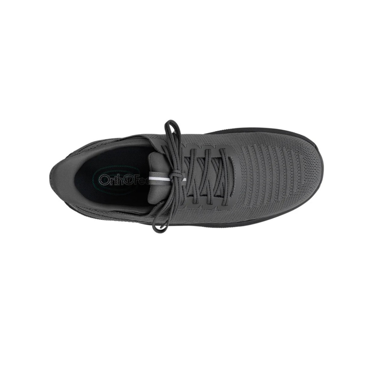 Orthofeet Men’s Yari Hands-Free Slip-On Sneakers – Gray/Gray
