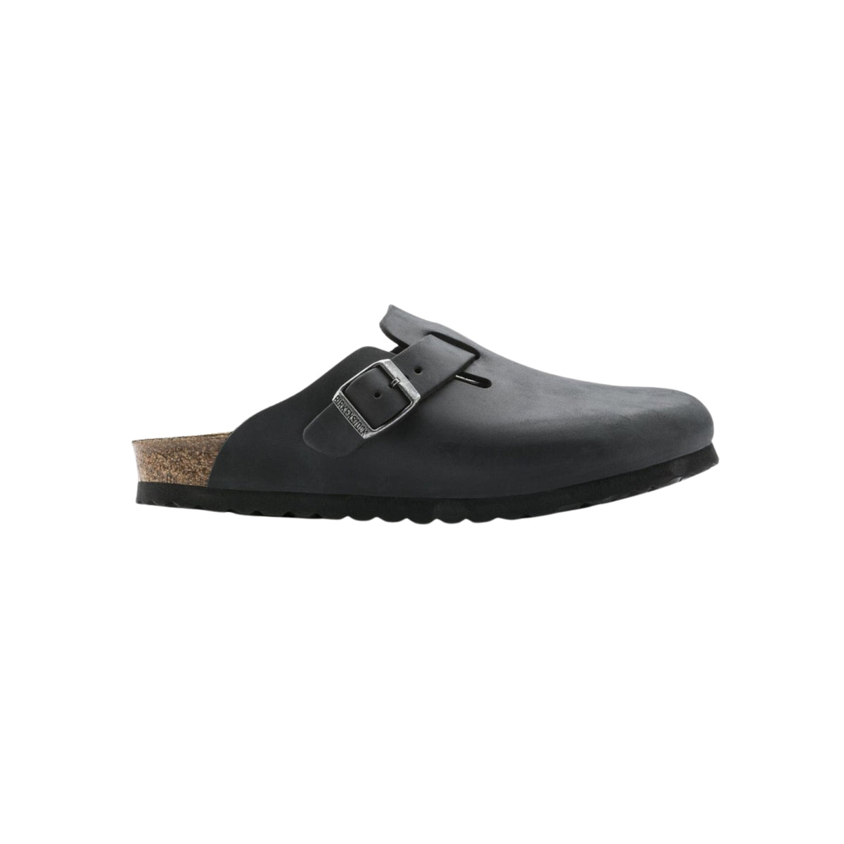 Birkenstock Unisex Boston BS Oiled Leather Clog Sandal - Black