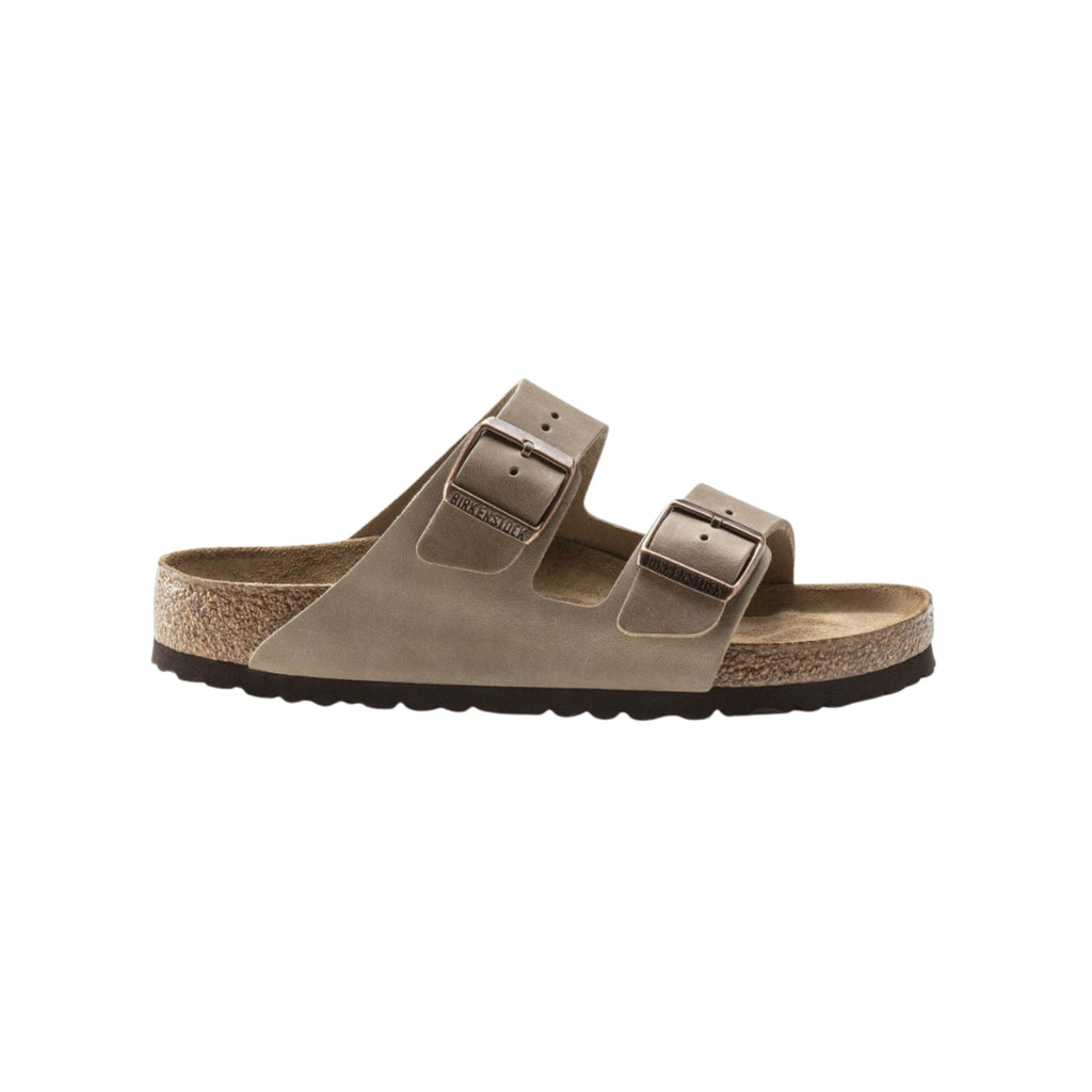 Birkenstock Unisex Arizona Oiled Leather Tabacco Brown Sandal Hard Footbed