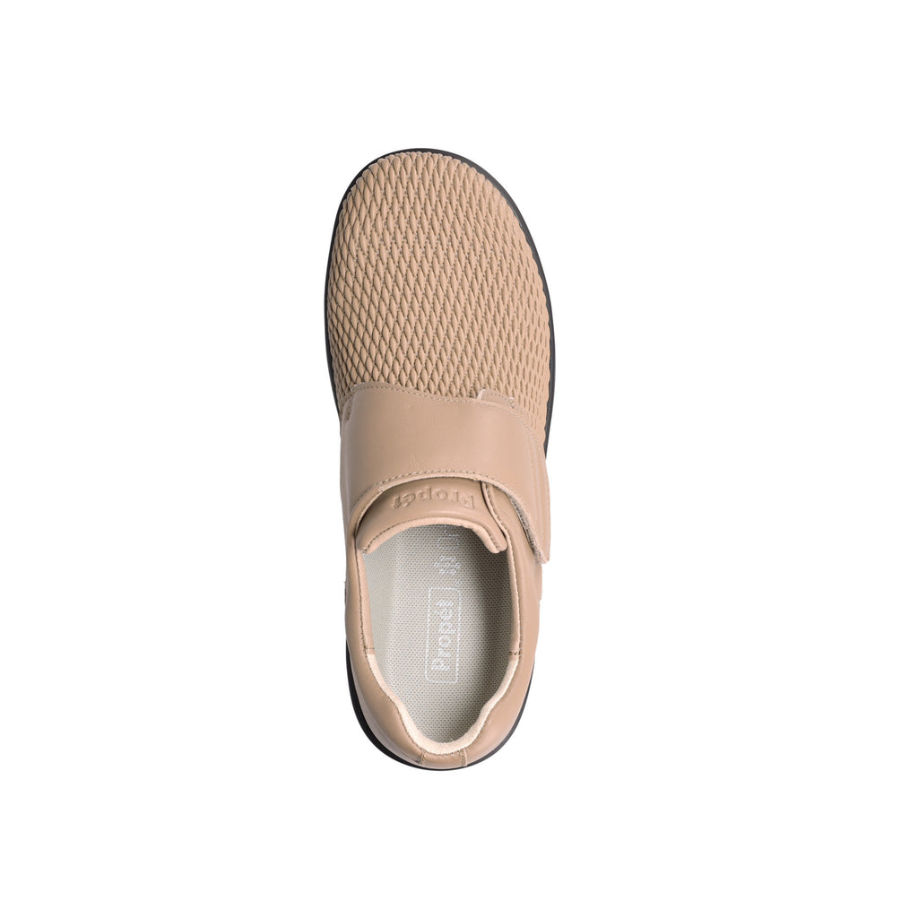 Propét Women's Olivia Stretchable Leather Slip-On Shoe – Taupe