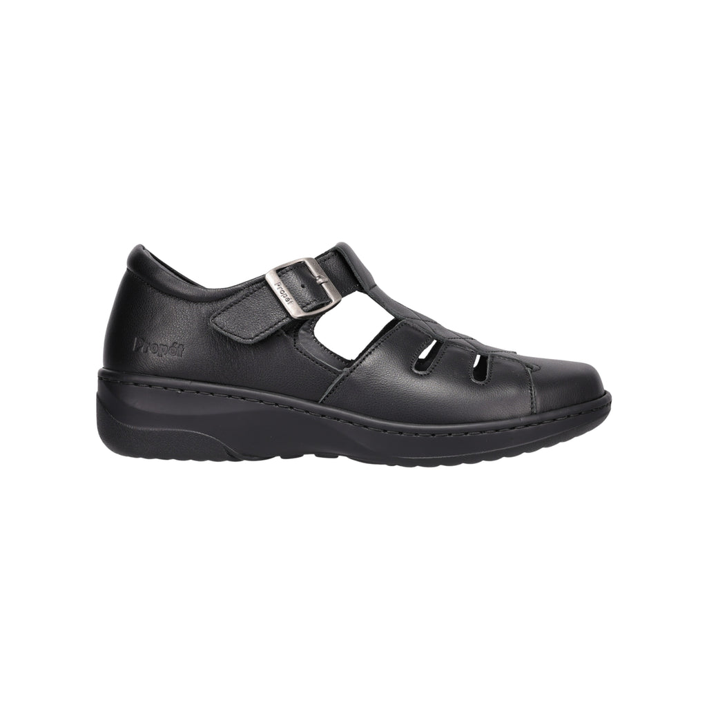 Propét Gwyneth Women's Orthotic-Friendly Comfort Sandal – Black