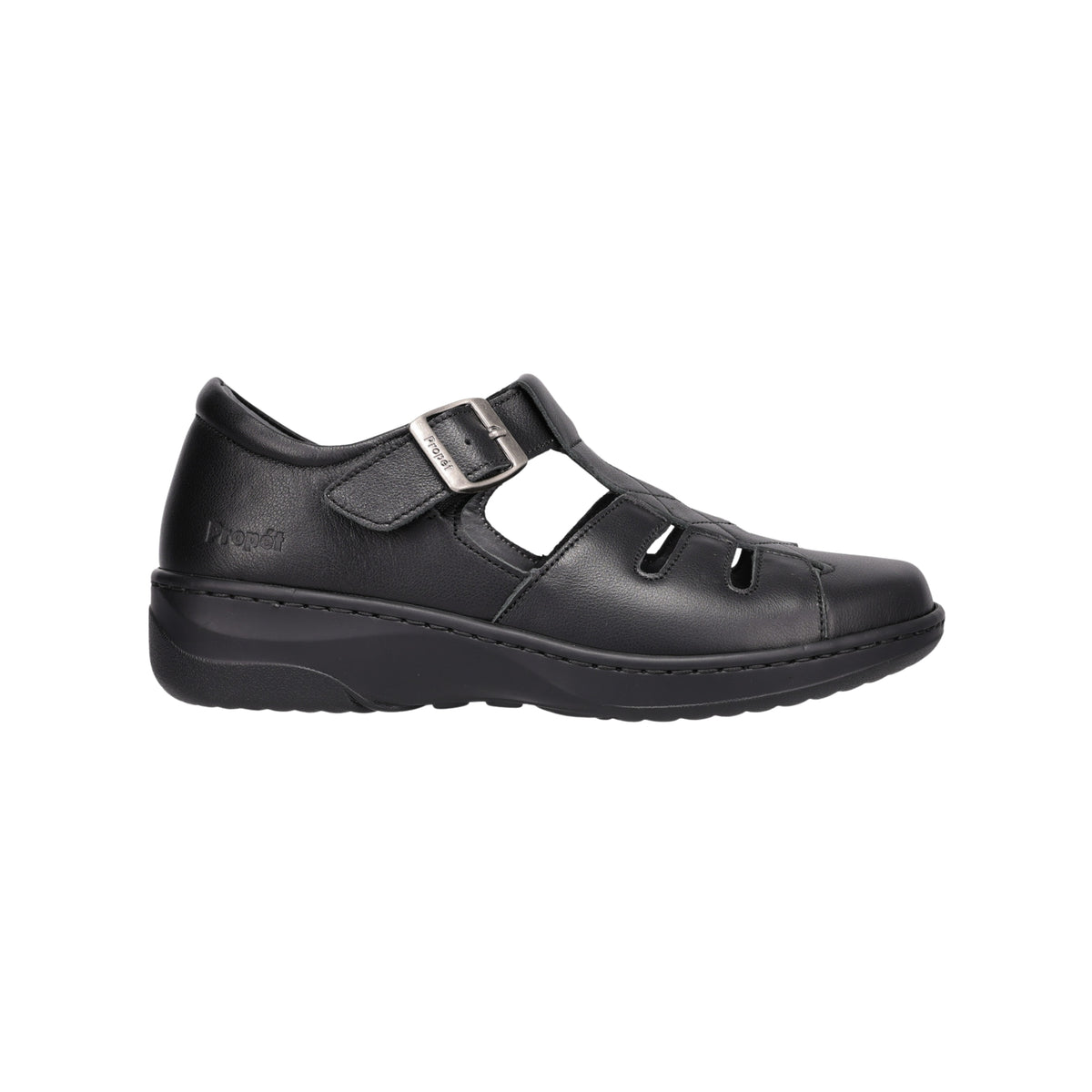 Propét Gwyneth Women's Orthotic-Friendly Comfort Sandal – Black