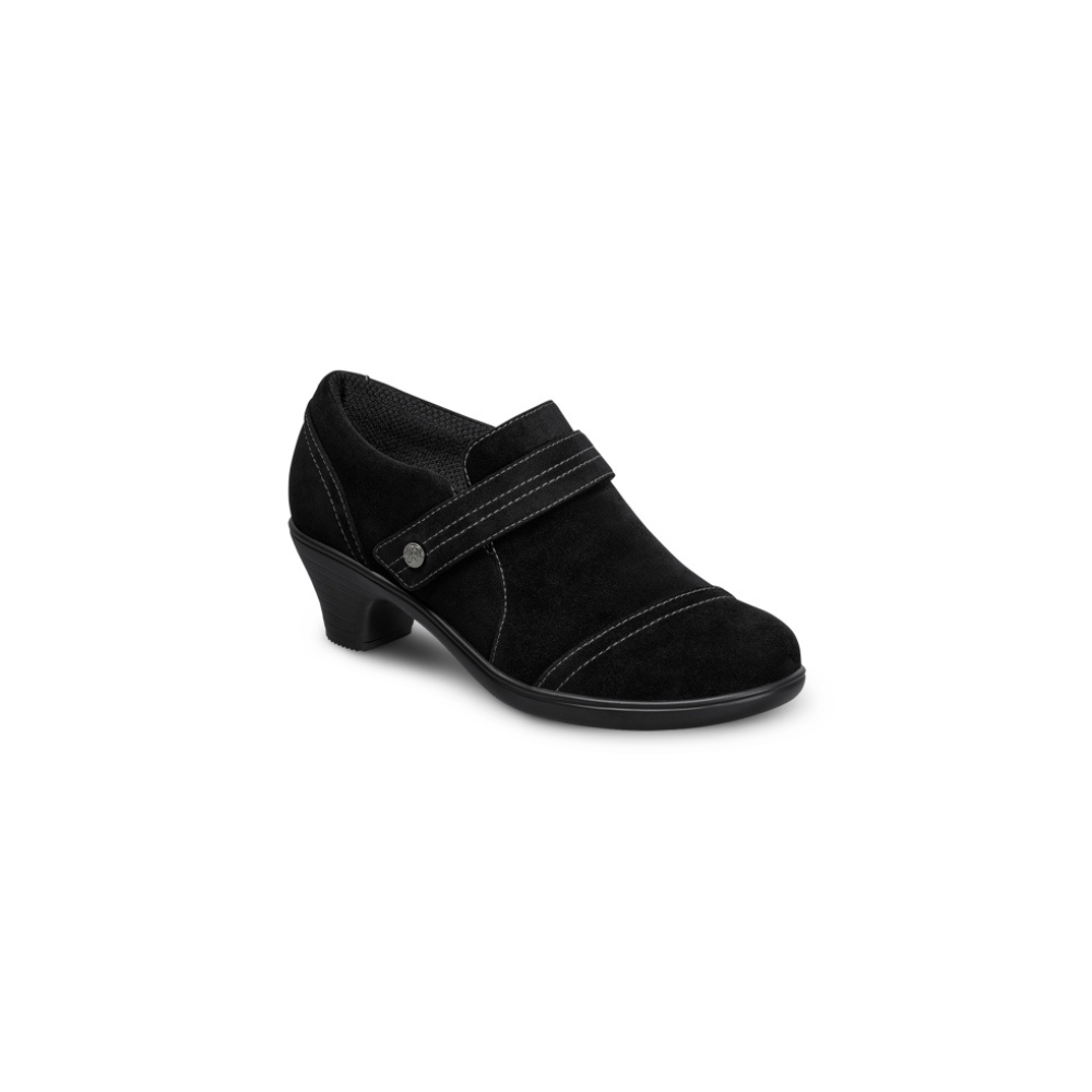OrthoFeet Women's Eva Stretch Fabric Shoe - Black