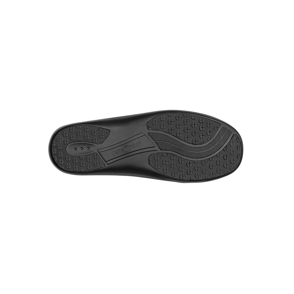 Orthofeet Women's Lorin Hands-Free Suede Orthopedic Slippers-Black