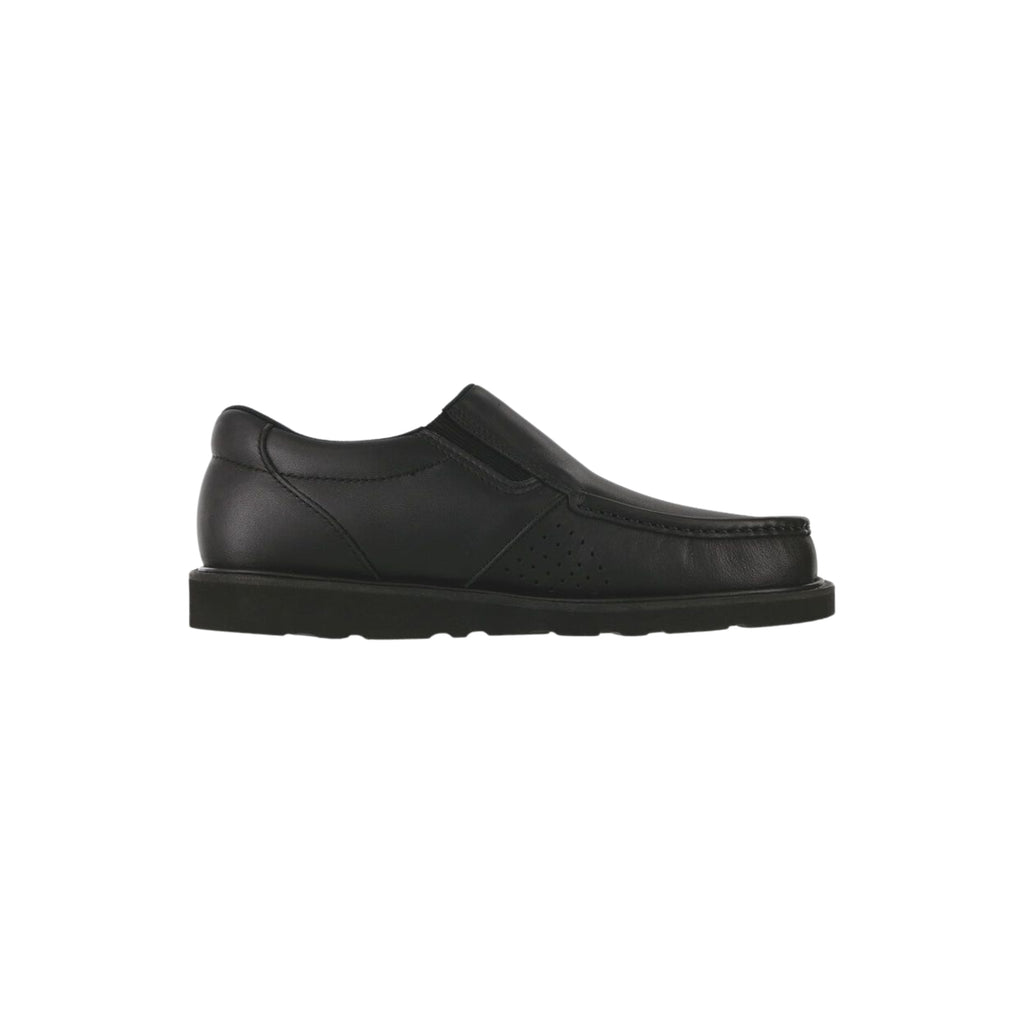 SAS Men's Hangout Vibram Moc-Toe Slip-On Shoe - Matte Black