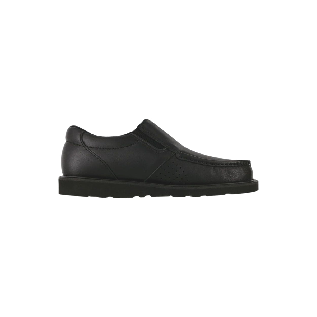 SAS Men's Hangout Vibram Moc-Toe Slip-On Shoe - Matte Black
