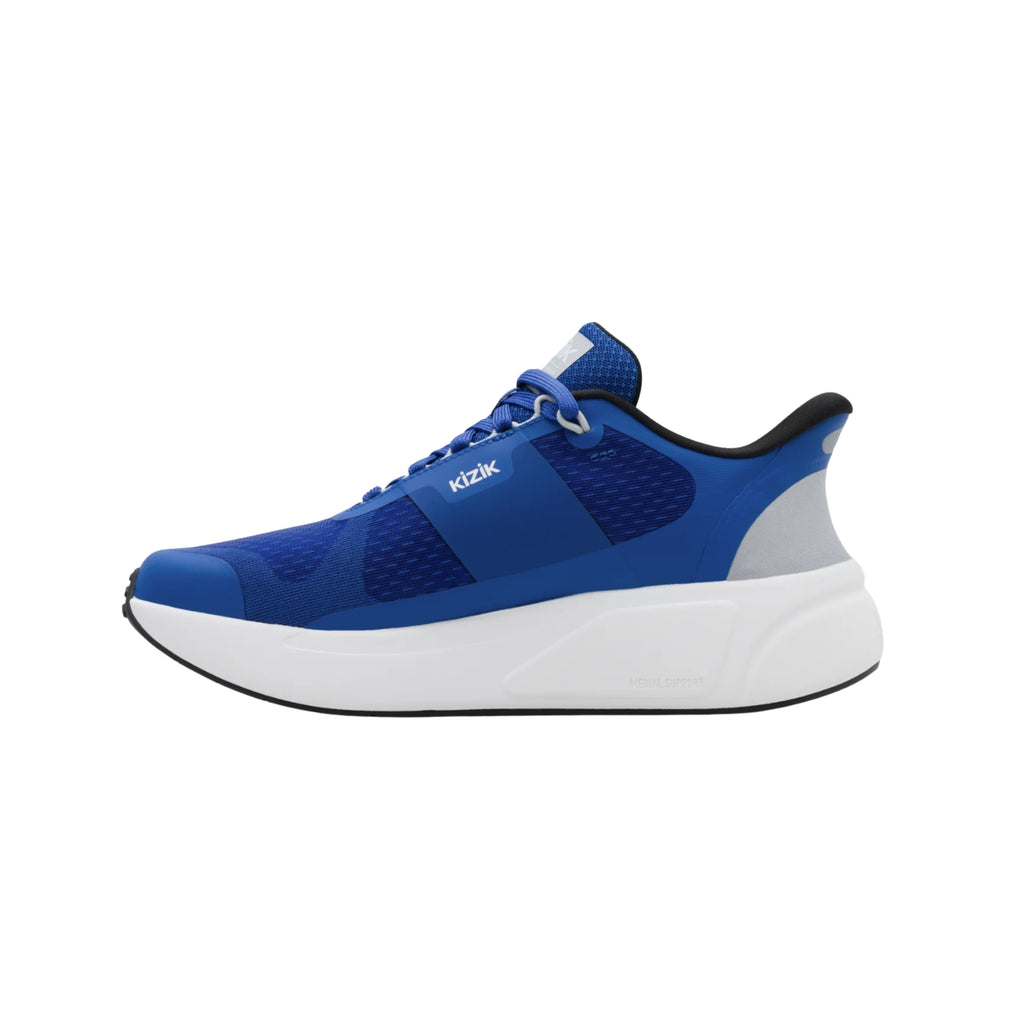 Kizik Men's Freedom Run Hands-Free Sneakers – Lapis Blue / White