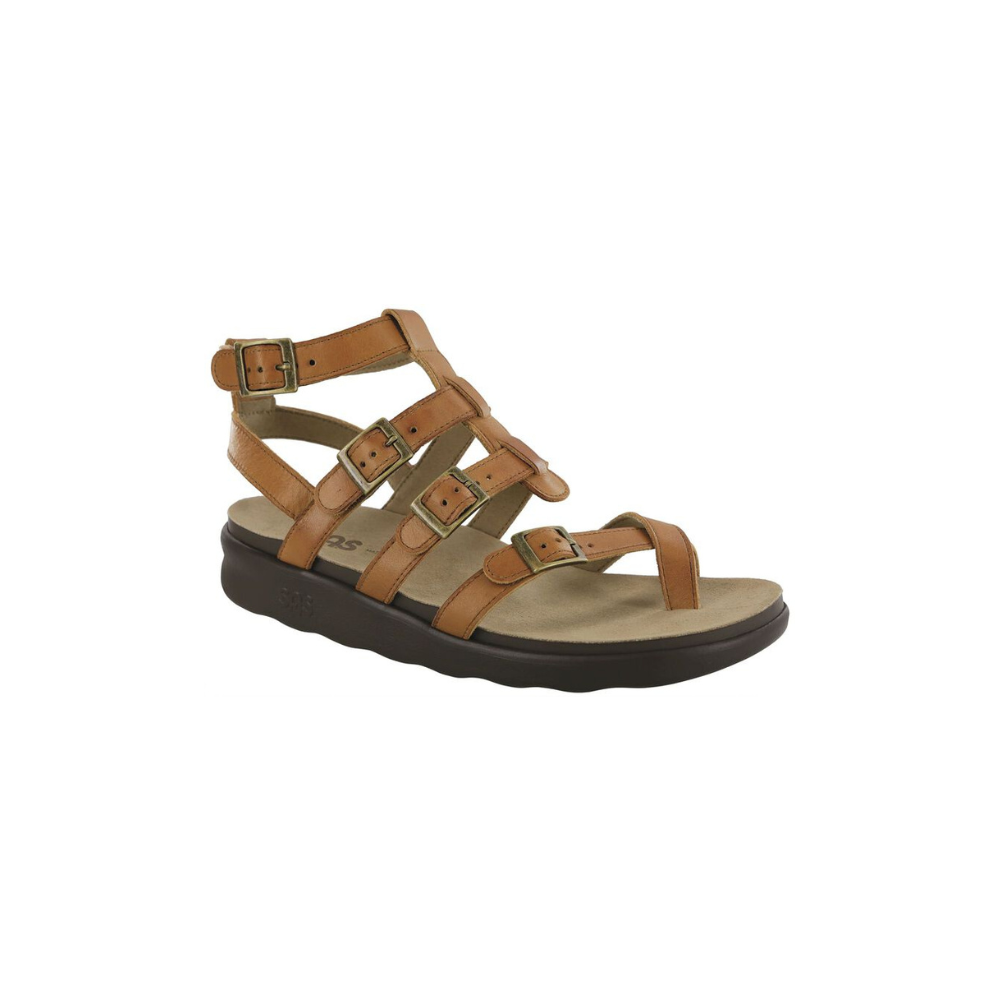 SAS Women's Aria Gladiator Leather Sandal - Hazel