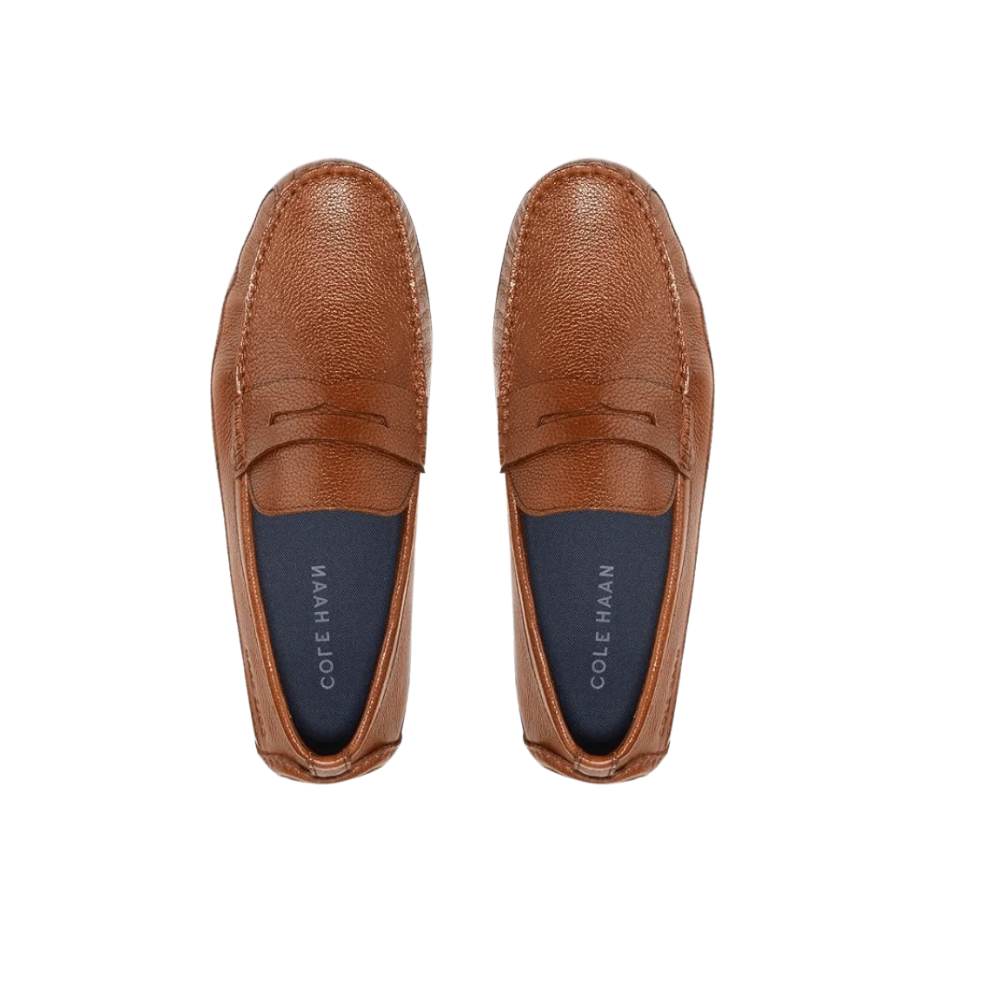 Cole Haan Men's Wyatt Penny Driver, Leather Shoes British Tan/Nicotine