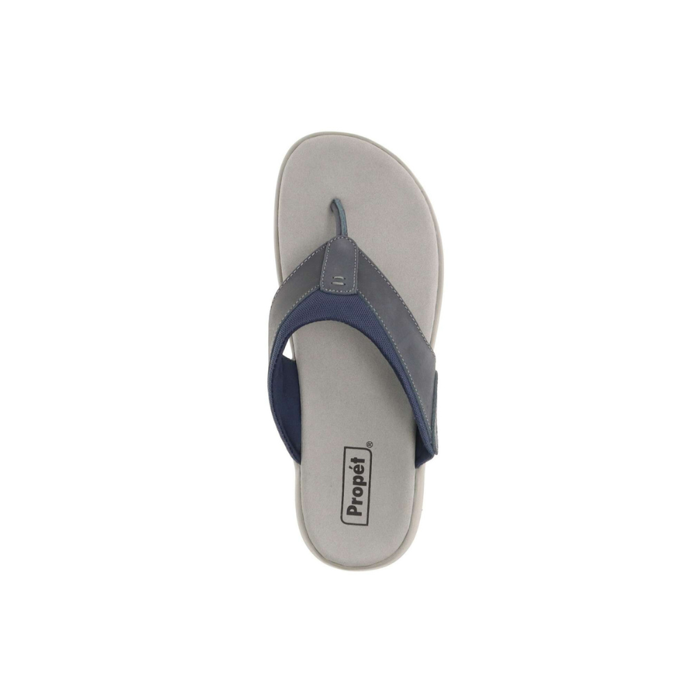 Propét Easton Men's Comfort Flip-Flop Sandals - Navy