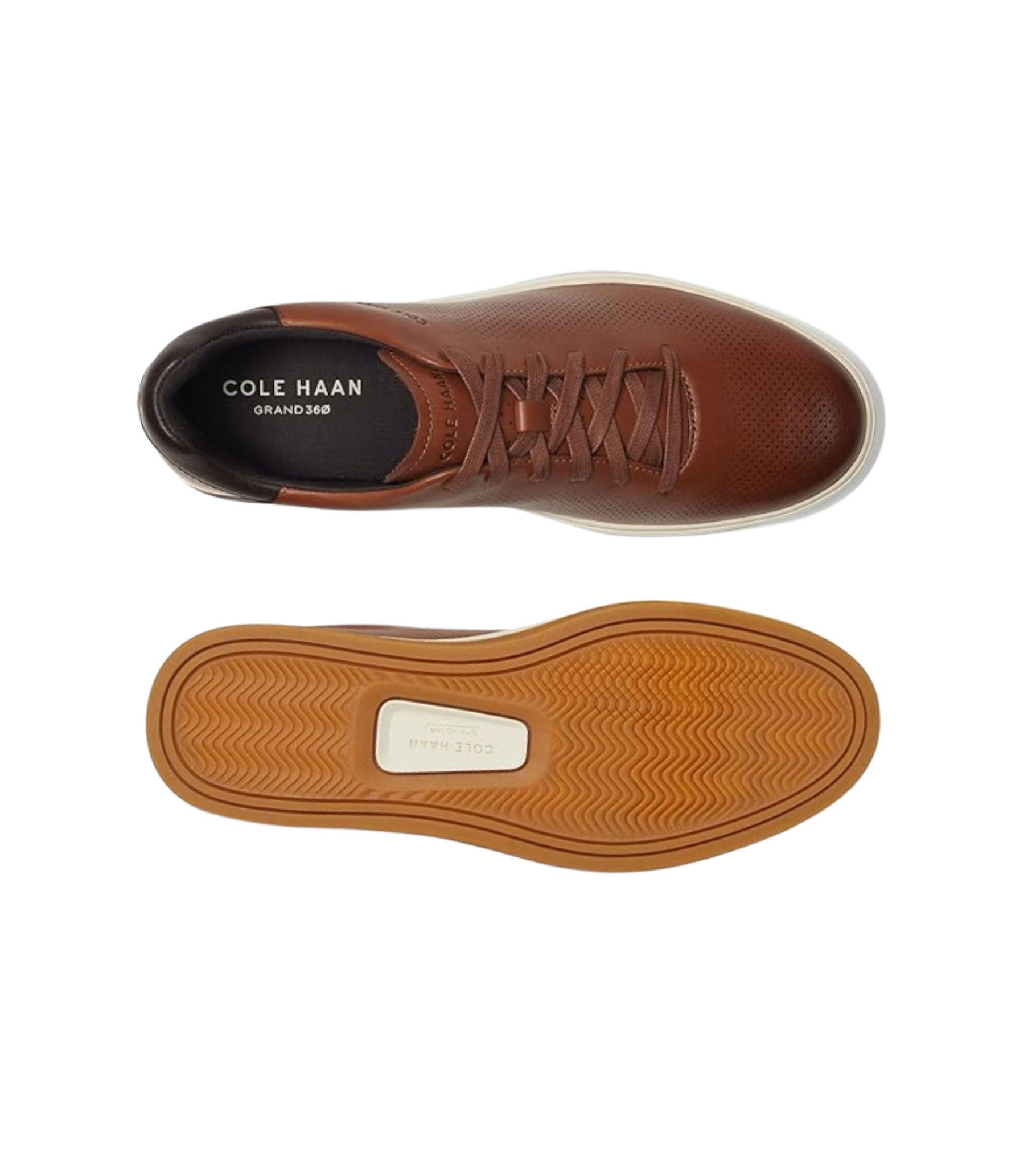 Cole Haan Men's GrandPrø Angleace Sneakers - British Tan/Dark Chocolate/Ivory